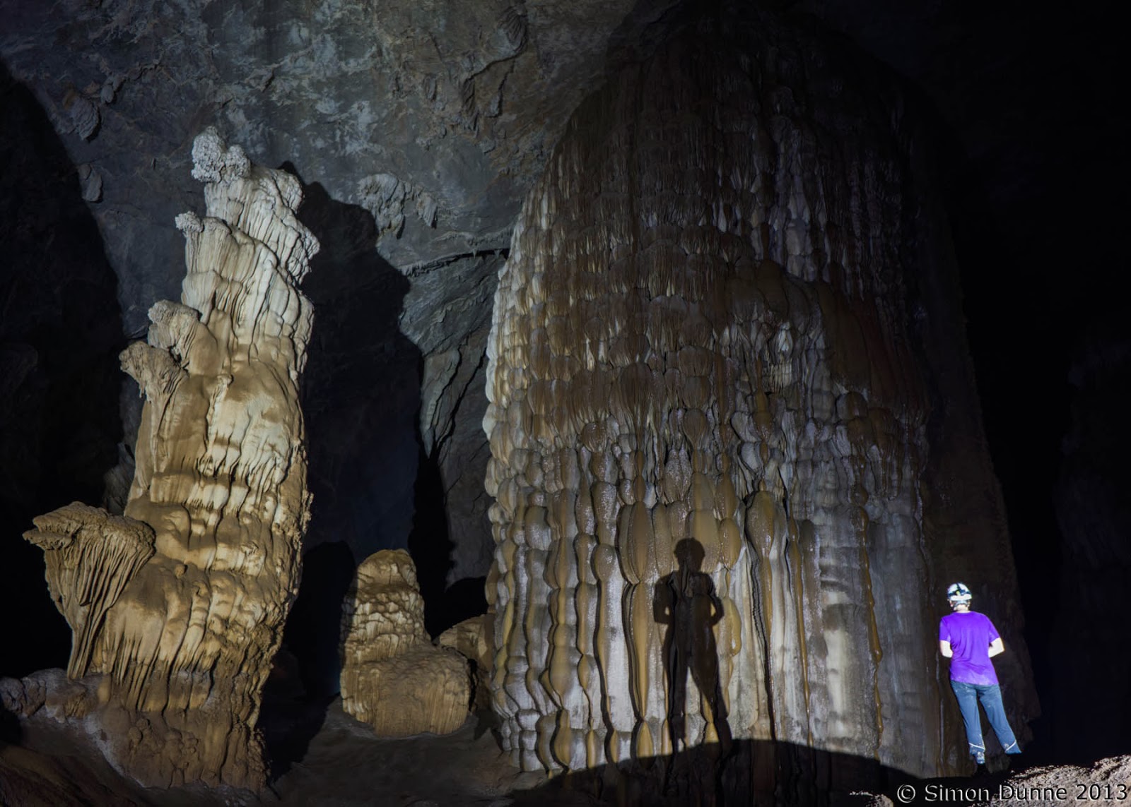 some massive stalagmites near Passchendaele