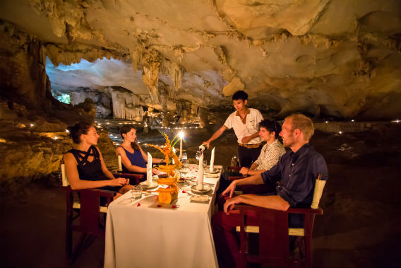 Dinner In Cave
