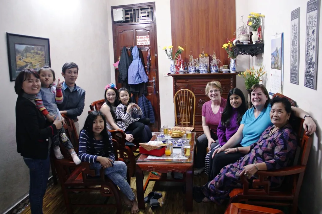 Home Hosted Dinner Going In Depth in Hanoi hosted family and guests