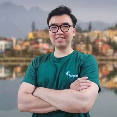Duc Anh strengthens Footprint’s digital presence and global partner engagement through collaboration and creativity. By combining teamwork, innovation, and data-driven insights, he helps share Footprint’s message of responsible and sustainable travel with the world.