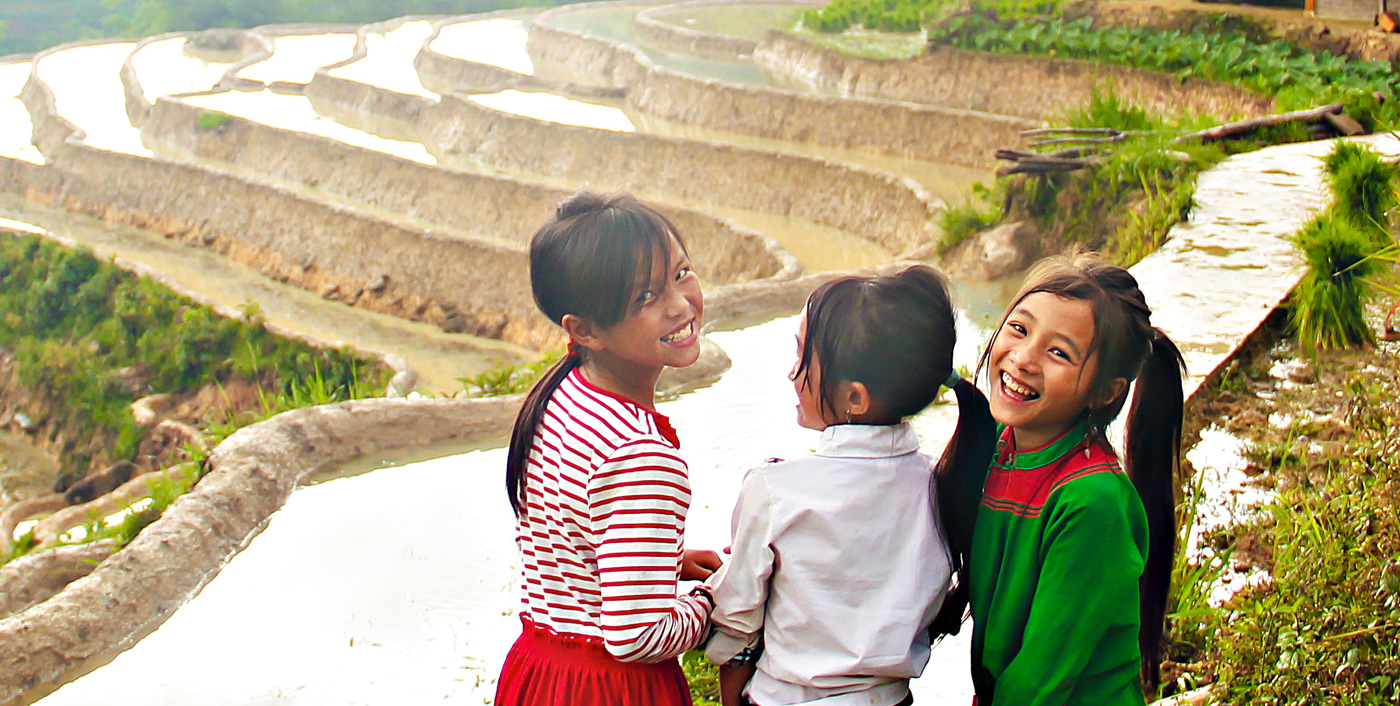 Tribal kids in Yen Bai