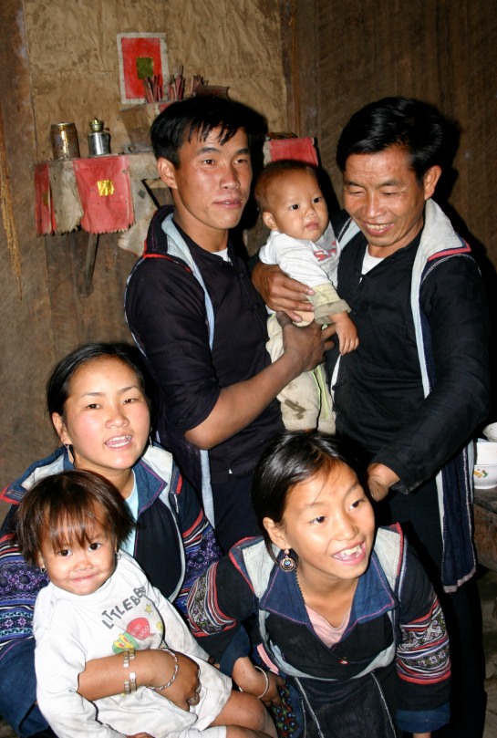 Black Hmong family